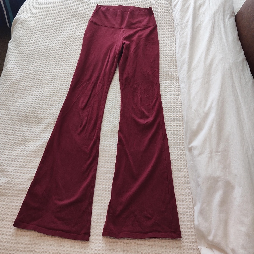 Maroon flare pants size M